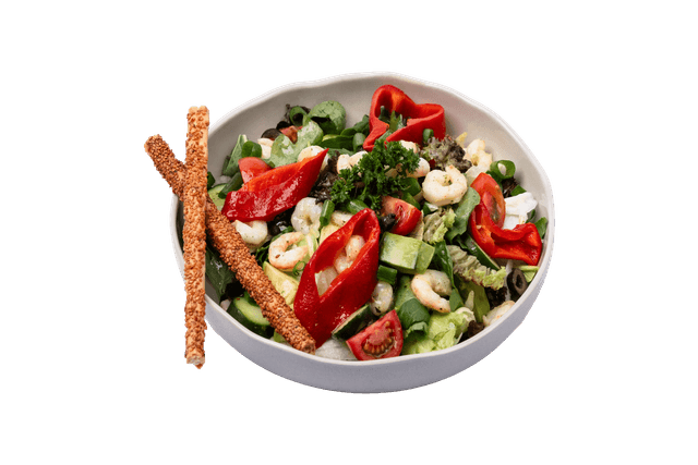 Karidesli Yeşil Salata