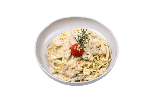 Kremalı Karidesli Linguine