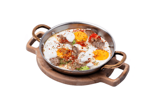 Sahanda Kavurmalı Yumurta