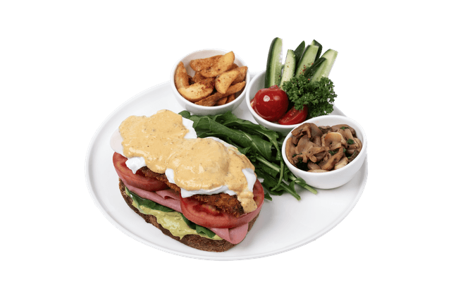 Chicken Schnitzel Tartin